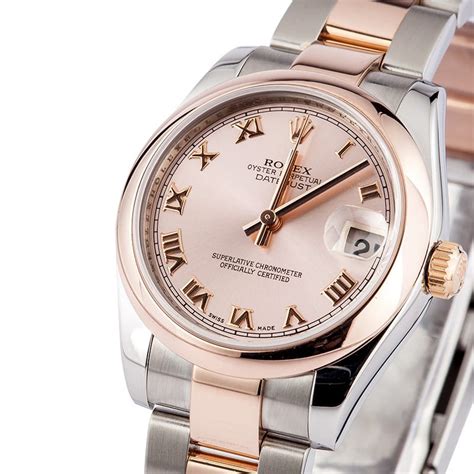 rolex rose gold watch womens